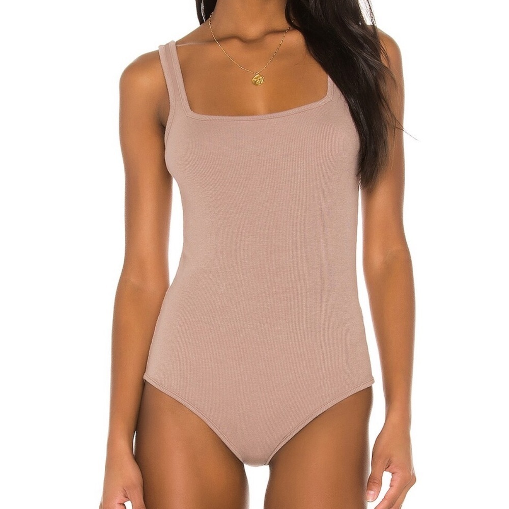 Bobi Modal Spandex Rib Bodysuit in Java - Picture 2 of 11